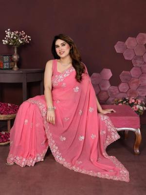 GC soft georgette silk Wholesale saree shops in Delhi