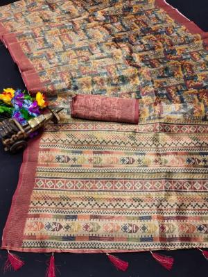 GC soft jacquard digital print Best wholesale sarees online