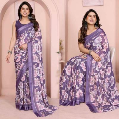 GC soft satin patta printed  Saree wholesale market in Surat