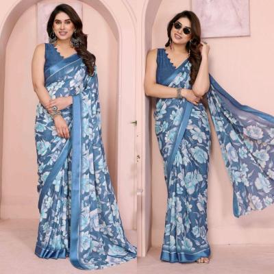 GC soft satin patta printed  Saree wholesale market in Surat