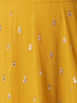 Glamourous Heavy Georgette Yellow Indian lehenga choli wholesale