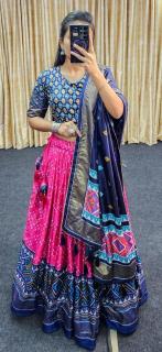 Janvi Tussar Silk lehenga wholesale market in ludhiana