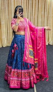 Janvi Tussar Silk lehenga wholesale market in ludhiana