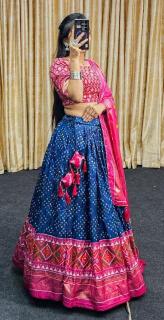 Janvi Tussar Silk lehenga wholesale market in ludhiana
