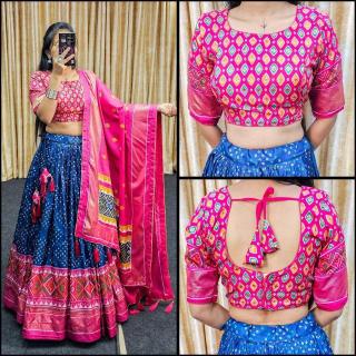 Janvi Tussar Silk lehenga wholesale market in ludhiana