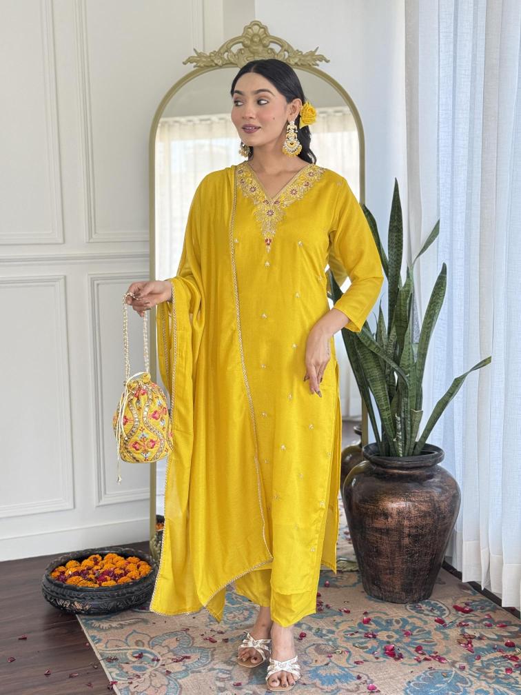 Jasmine cp vichitra v neck short indian kurti tops