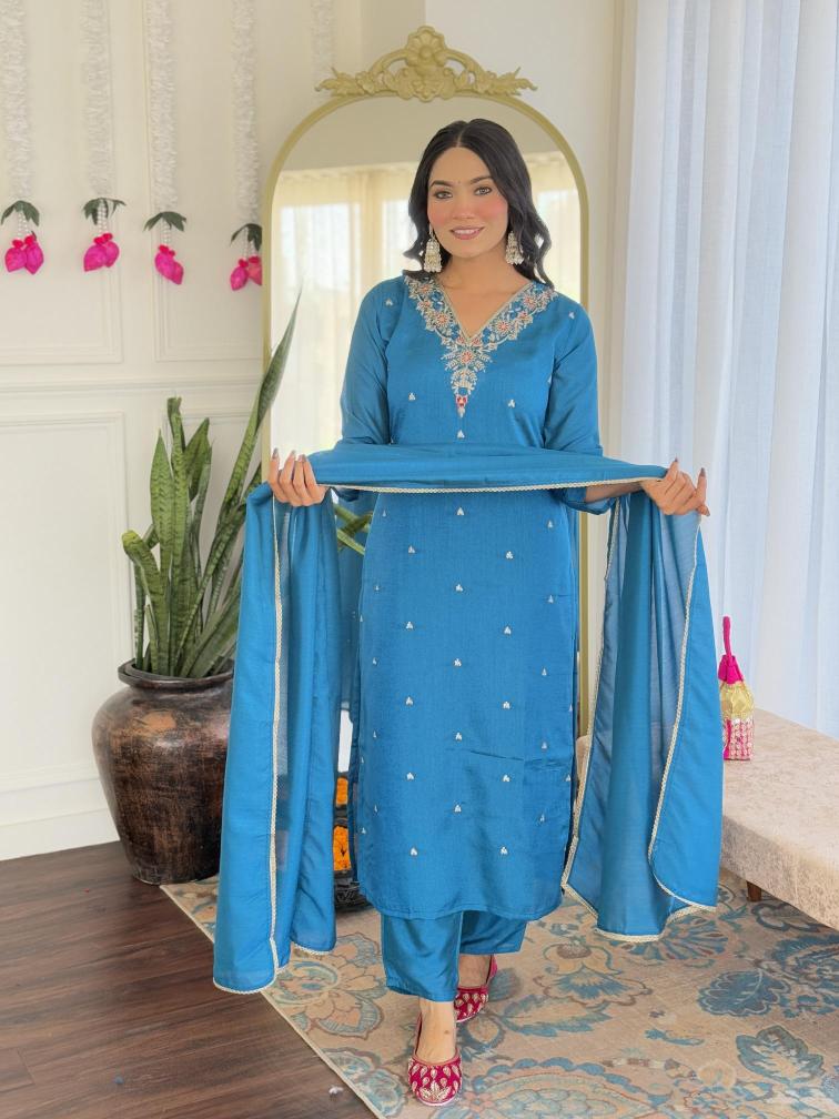 Jasmine cp vichitra v neck short indian kurti tops