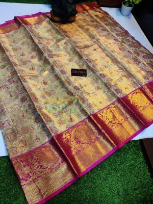 Kanjivaram soft pattu with contrast Wholesale sarees in Surat