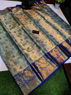 Kanjivaram soft pattu with contrast Wholesale sarees in Surat