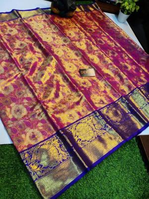 Kanjivaram soft pattu with contrast Wholesale sarees in Surat