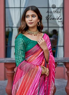 Kashvi creation venika vol 1 Wholesale saree manufacturers in Ahmedabad
