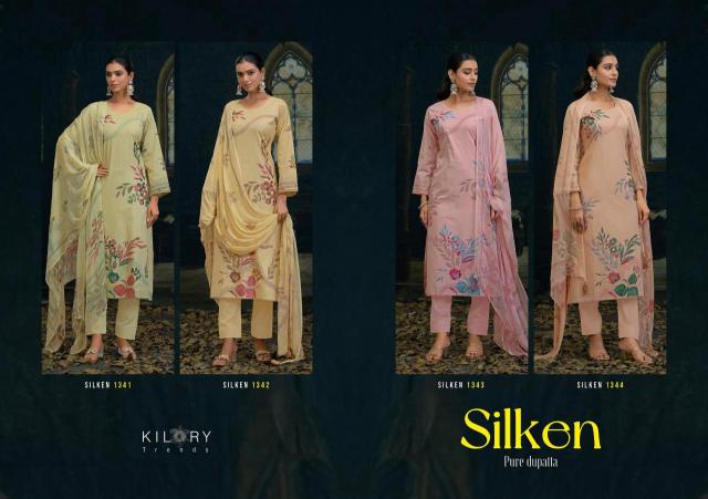 Kilory trends silken Designer dress material wholesale