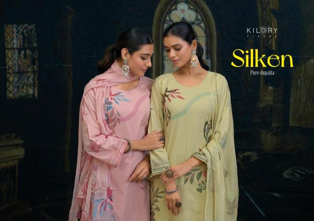 Kilory trends silken Designer dress material wholesale