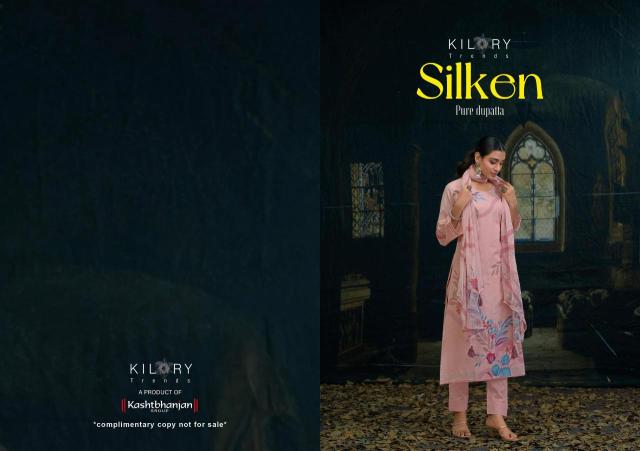 Kilory trends silken Designer dress material wholesale