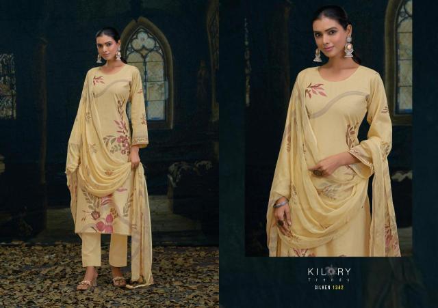 Kilory trends silken Designer dress material wholesale