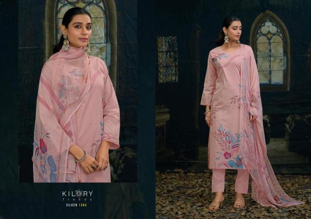 Kilory trends silken Designer dress material wholesale