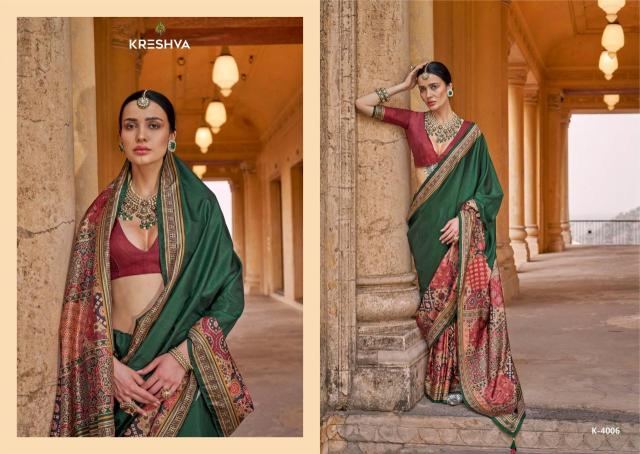 Kreshva mantraa new P.V.silk Latest saree collection for resale