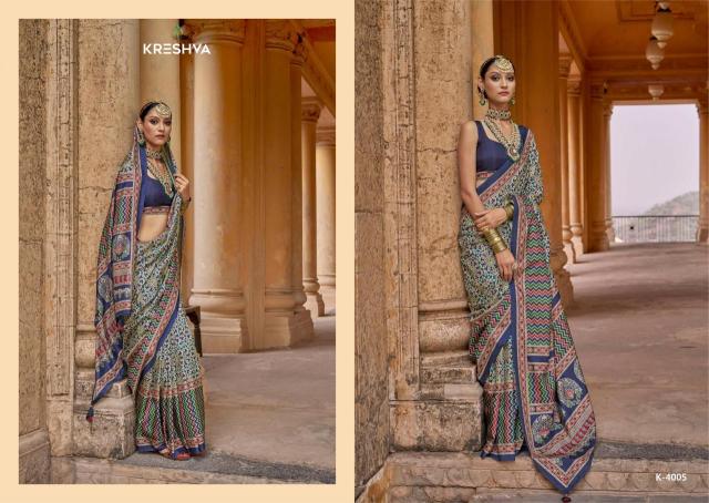 Kreshva mantraa new P.V.silk Latest saree collection for resale