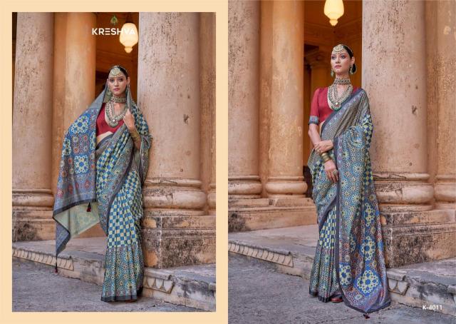 Kreshva mantraa new P.V.silk Latest saree collection for resale