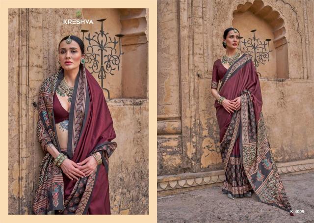 Kreshva mantraa new P.V.silk Latest saree collection for resale