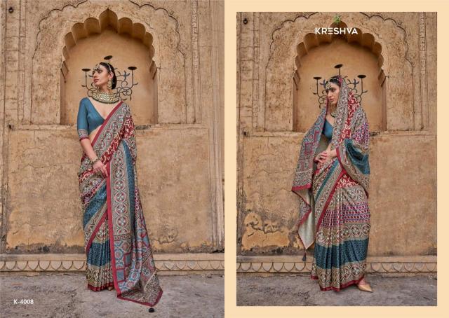 Kreshva mantraa new P.V.silk Latest saree collection for resale