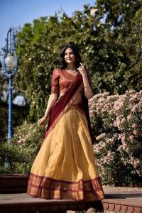 Lh 014 Kanjiveram Silk Zari Budget lehenga choli wholesale market