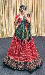 light leriya vichitra Silk lehenga wholesaler in jaipur