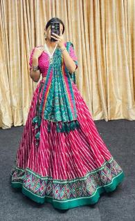light leriya vichitra Silk lehenga wholesaler in jaipur