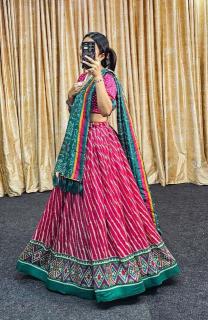 light leriya vichitra Silk lehenga wholesaler in jaipur