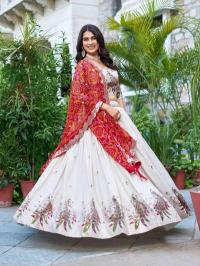 Luna Vol 57 Designer Silk Bridal lehenga choli on rent in Mumbai