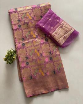 luxurious kora organza silk Wholesale silk sarees online