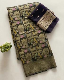 luxurious kora organza silk Wholesale silk sarees online