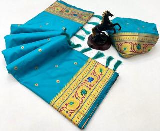 Maharashtrian paithani pure soft silk  Saree wholesale market in Mumbai