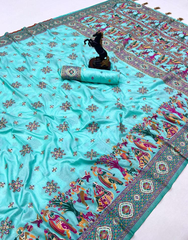 Malhar pashmina kashmiri silk Cheap sarees online wholesale 