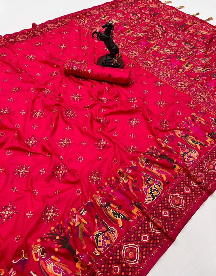 Malhar pashmina kashmiri silk Cheap sarees online wholesale 