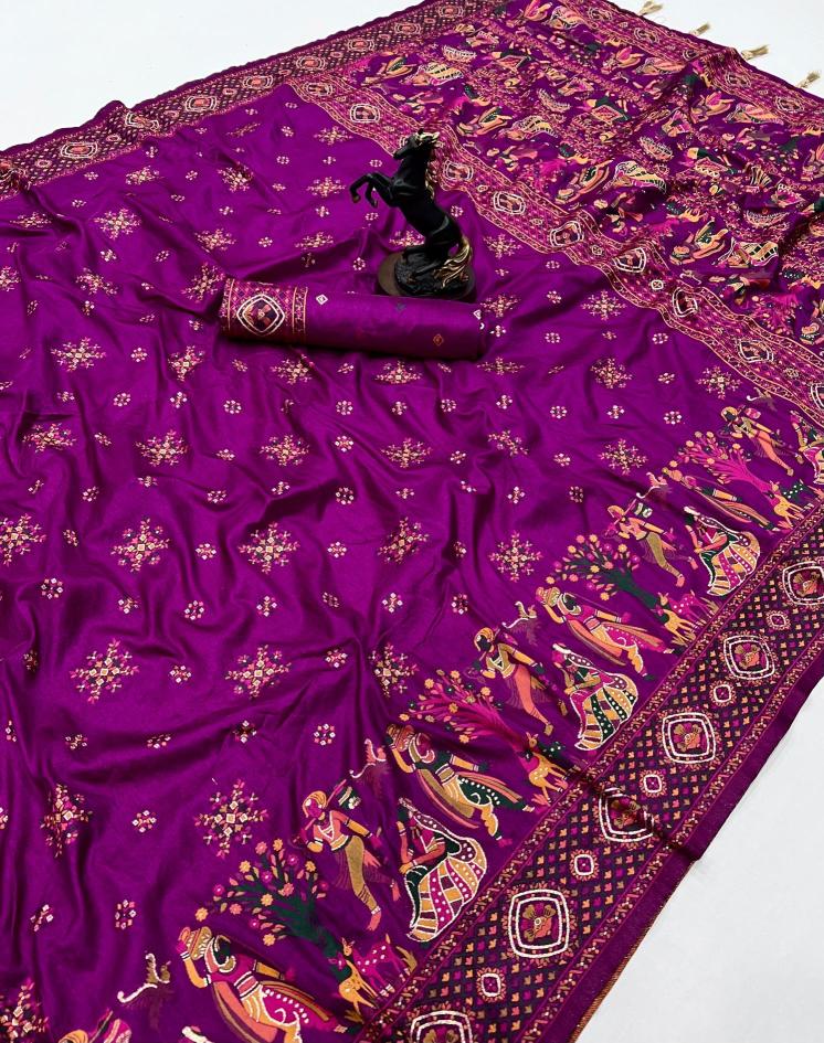 Malhar pashmina kashmiri silk Cheap sarees online wholesale 