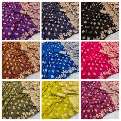 Malhar south festival special soft and pure banarasi silk Saree manufacturers in Ahmedabad