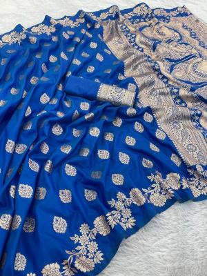 Malhar south festival special soft and pure banarasi silk Saree manufacturers in Ahmedabad
