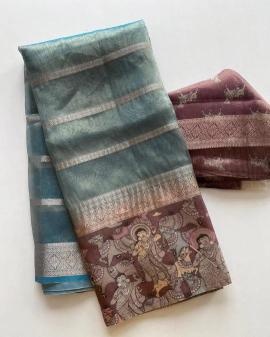 Mesmerising soft tissue silk Wholesale saree dealers in Ahmedabad