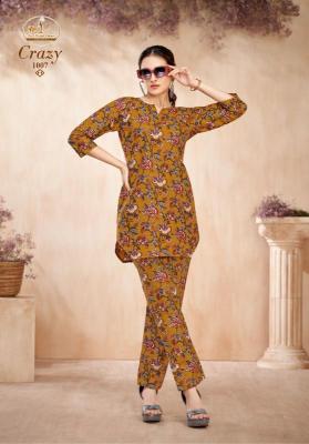 Miss world crazy vol-1 kurti fabric wholesalers in surat