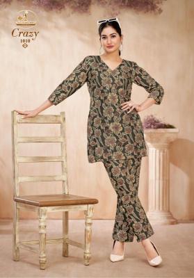 Miss world crazy vol-1 kurti fabric wholesalers in surat