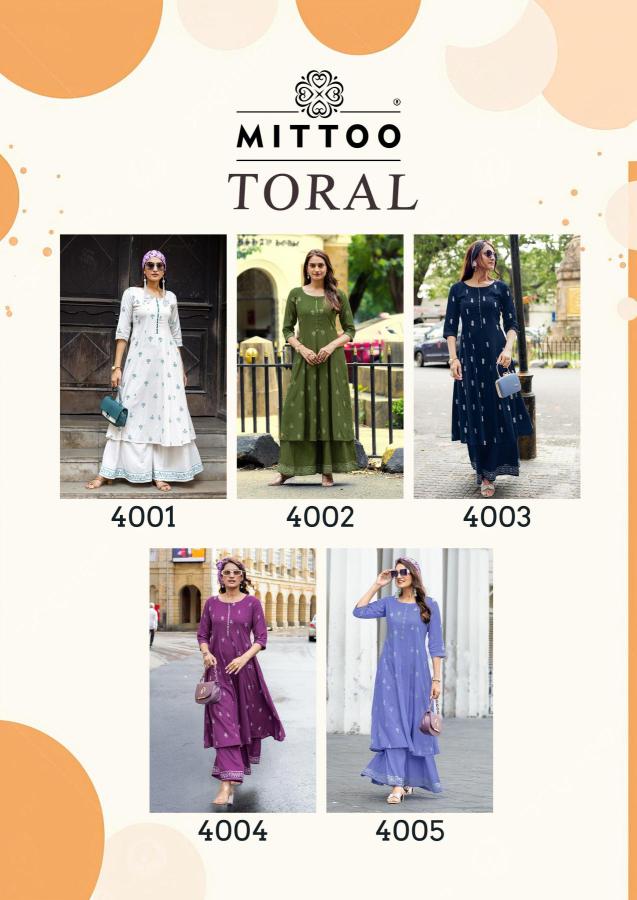 Mittoo toral indian kurti for women