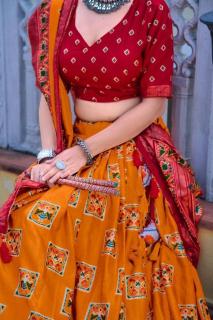 Mor Tussar Silk lehenga wholesale market in ludhiana
