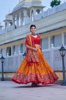 Mor Tussar Silk lehenga wholesale market in ludhiana