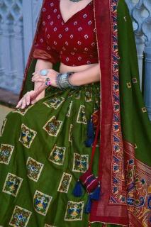 Mor Tussar Silk lehenga wholesale market in ludhiana