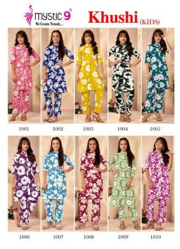 Mystic9 khushi (kids) vol 1 indian short kurtis online usa
