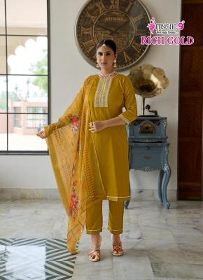 Mystic9 rich gold vol 5 Kurti exporters in Surat