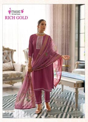 Mystic9 rich gold vol 5 Kurti exporters in Surat