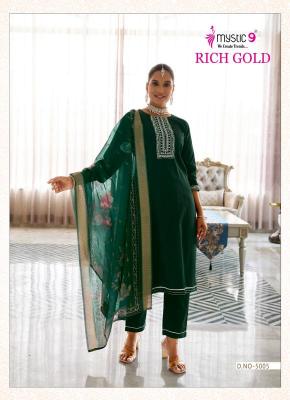Mystic9 rich gold vol 5 Kurti exporters in Surat