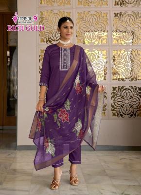 Mystic9 rich gold vol 5 Kurti exporters in Surat